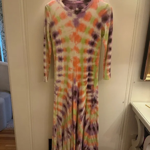 Raquel Allegra - Multicolor Fitted Tie Dye Dress - Picture 6 of 8